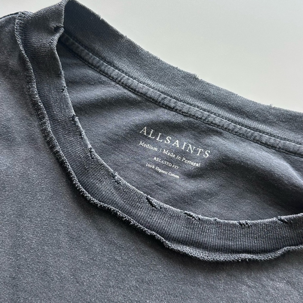 AllSaints Organic Cotton Relaxed Fit T-Shirt - Worn Twice